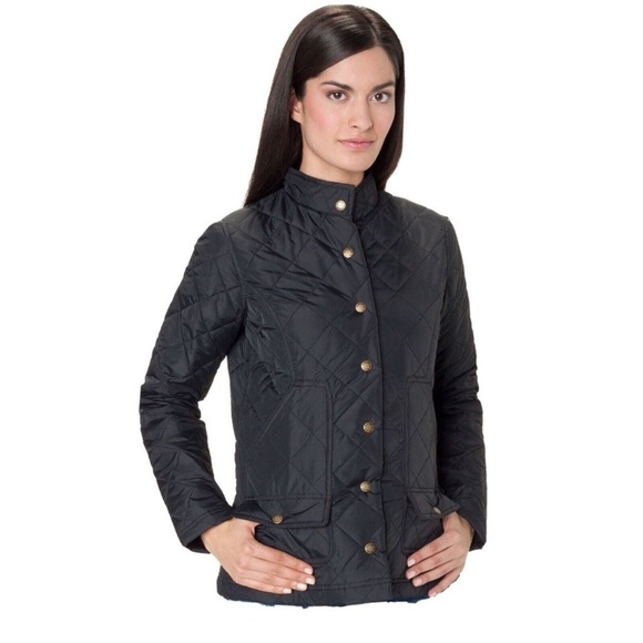 Filson Northern Quilted Field Jacket Black Equestrian Size Small EUC - Picture 1 of 9